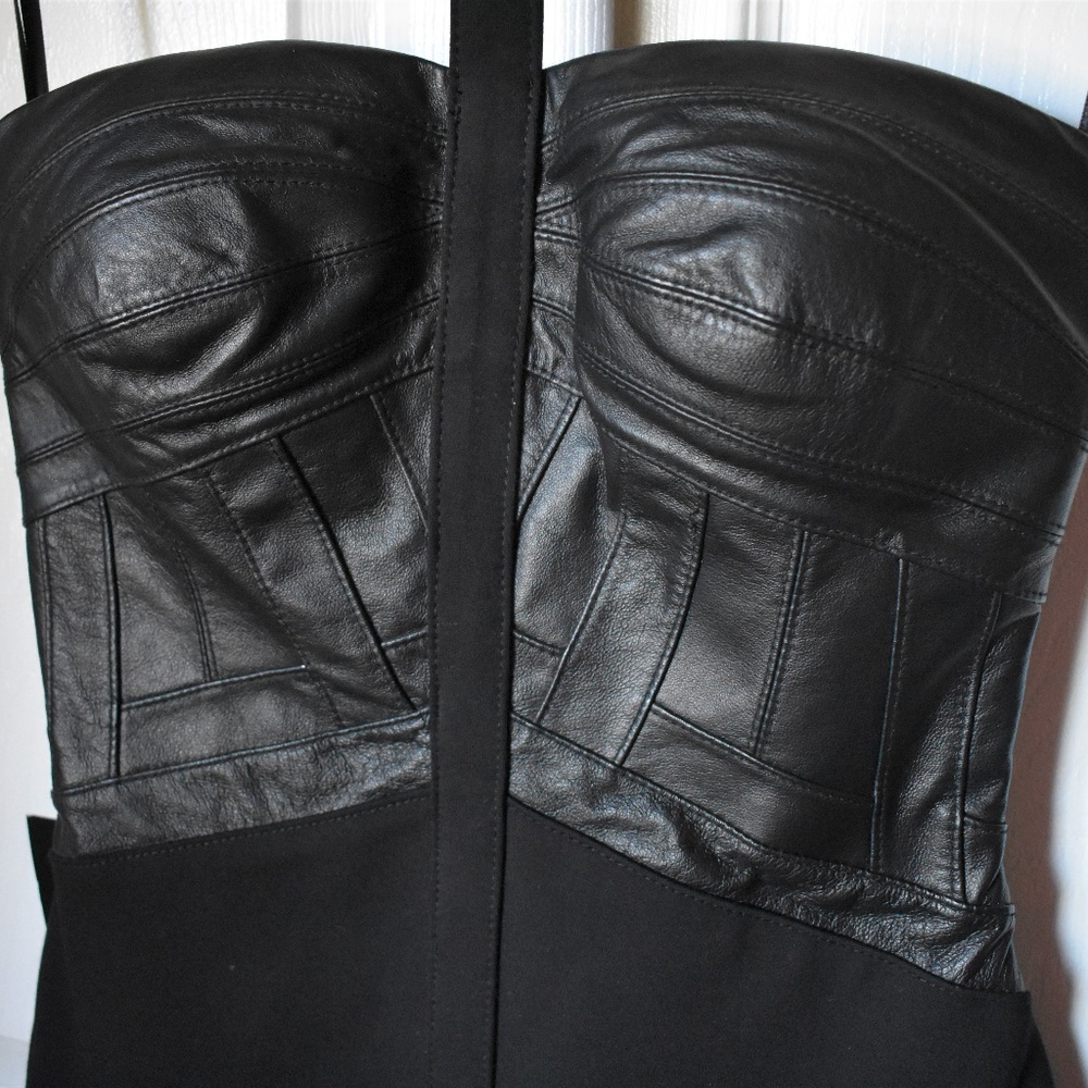 Bebe Limited Edition Genuine Leather Dress